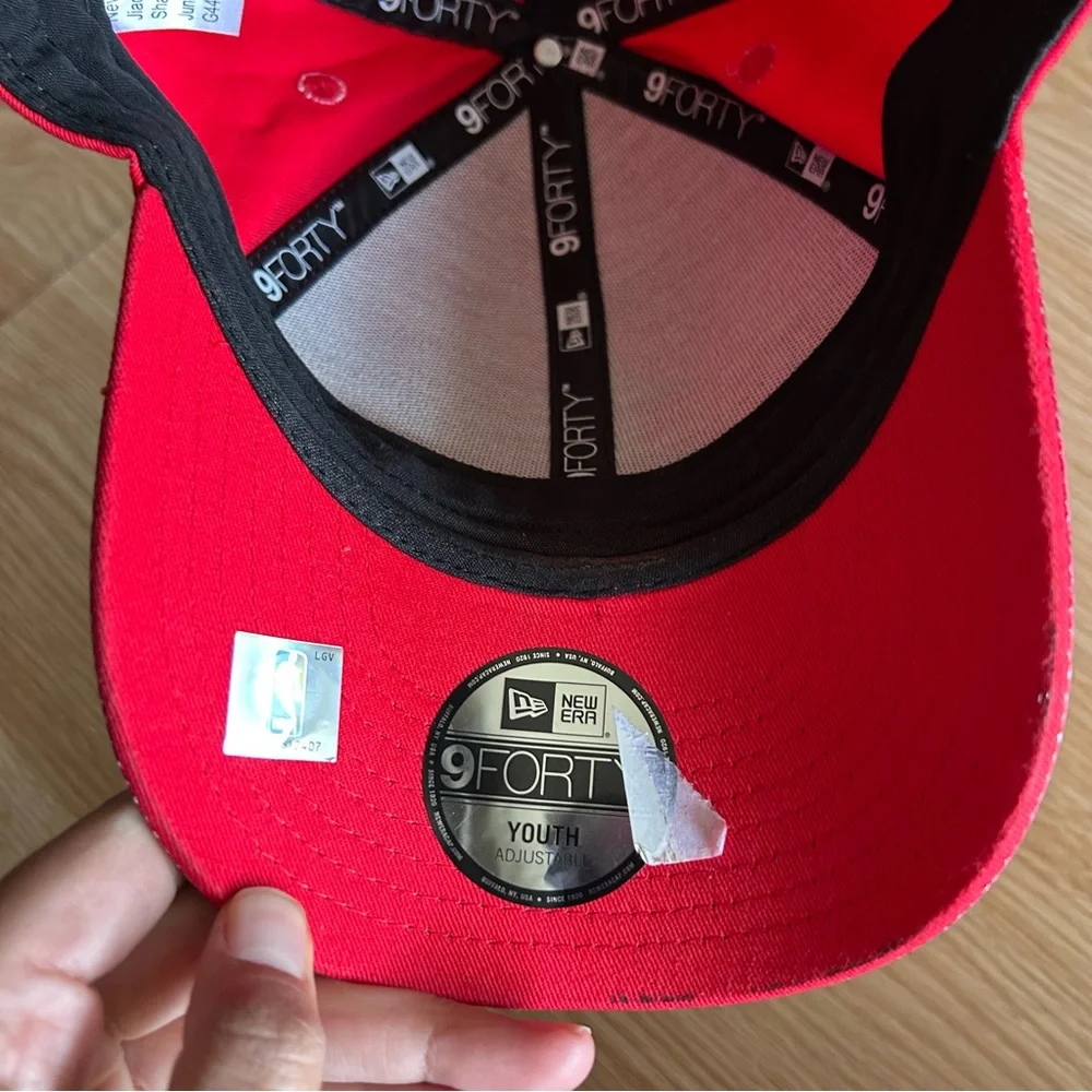 NEW New Era Houston Rockets Red Glitter Hat Youth